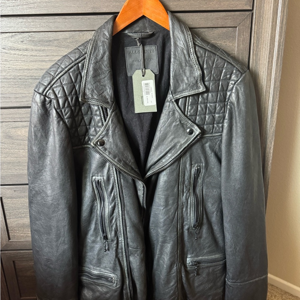 All Saints Black Leather Jacket